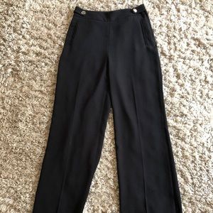 Black H&M wide leg dress pants